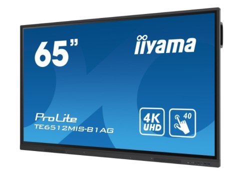 IIYAMA Monitor 65 cali TE6512MIS-B4AG 40pkt,IPS,4K,24/7,7H, ANDROID 14, RK3576, 8/128GB, EDLA, Essential