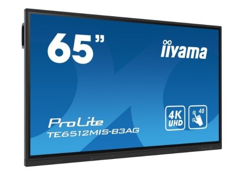 IIYAMA Monitor 65 cali TE6512MIS-B4AG 40pkt,IPS,4K,24/7,7H, ANDROID 14, RK3576, 8/128GB, EDLA, Essential