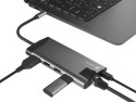 Natec Stacja dokująca Multiport Fowler Plus USB-C PD, 3x USB 3.0, HDMI 4K, RJ45, SD, micro SD