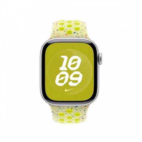 Apple Pasek sportowy Nike w kolorze promiennym zielonożółtym do koperty 40 mm - rozmiar M/L