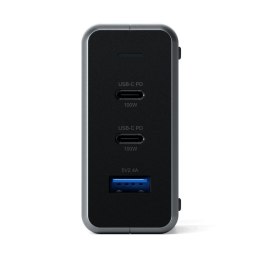 Ładowarka sieciowa Satechi USB-C PD GaN Charger 100W, 2x USB-C, 1x USB-A (space gray)