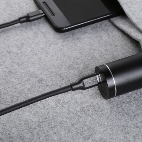 AUKEY CB-CC1P OEM kabel USB-C - USB-C 1m 60W PD 3A 5Gbps 20V PVC czarny