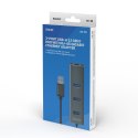 Savio Hub AK-58 3-portowy USB-A 3.1 Gen 1 z adapterem RJ-45 Gigabit Ethernet