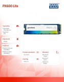 GOODRAM Dysk SSD PX600 Lite 256GB M.2 Gen4x4 NVMe 2280 3400/2000MB/s