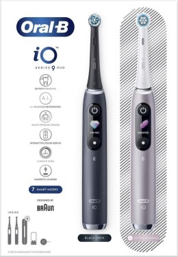 Szczoteczka magnetyczna ORAL-B Series 9 Duo 2 szt. Black Onyx/Rose Quartz (4210201411574)