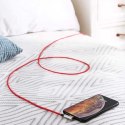 AUKEY CB-AL01 Red OEM nylonowy kabel USB - Lightning | 2m | wtyki 90 stopni | certyfikat MFi