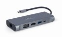 Gembird Adapter USB-C Hub USB-C PD GbE VGA HDMI 3xUSB 3.1 card audio