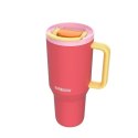 Kubek termiczny ze słomką Kambukka Rio Tumbler 950ml, Pink Papaya