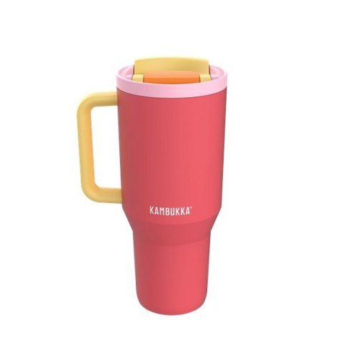 Kubek termiczny ze słomką Kambukka Rio Tumbler 950ml, Pink Papaya