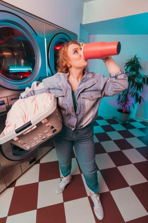 Kubek termiczny ze słomką Kambukka Rio Tumbler 950ml, Pink Papaya