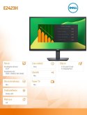 Dell Monitor E2423H 23.8 cali VA LED Full HD (1920x1080) /16:9/VGA/DP/3Y AES