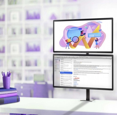 Edbak Podwójny uchwyt biurkowy na monitor LCD SV08