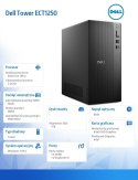 Dell Komputer Dell Tower ECT1250 Win11Pro U7 265/16GB/1TB SSD/UHD/WLAN + BT/Kb & Mouse/3YPS