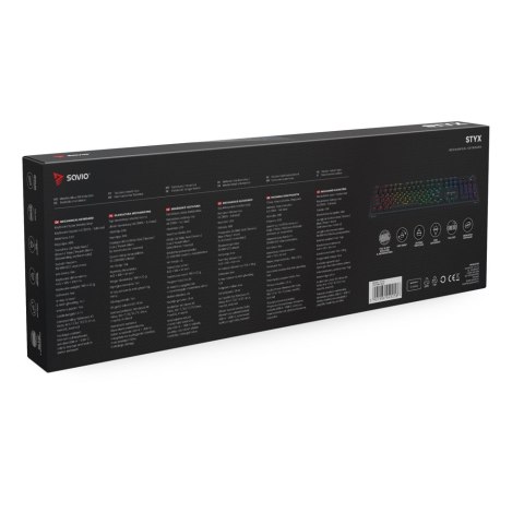 Savio Klawiatura mechaniczna STYX Outemu Red Hot Swap RGB