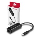 AXAGON ADE-SRC Karta sieciowa Gigabit Ethernet adapter, USB-C 3.2 Gen 1, instalacja automatyczna