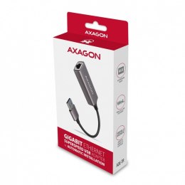 AXAGON ADE-TR Karta sieciowa Gigabit Ethernet adapter, USB-A 3.2 Gen 1, instalacja automatyczna, metalowy, tytanowa szarość