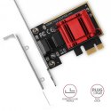 AXAGON PCEE-G25 Karta sieciowa PCIe 1 x 2.5 Gigabit Ethernet port RJ-45 Realtek, PXE, SP & LP