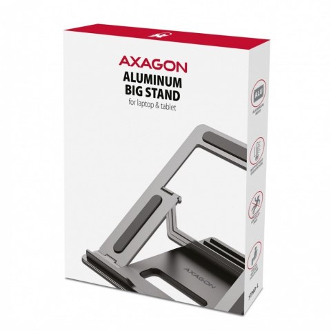 AXAGON STND-L Podstawka do laptopów aluminiowa 10-16", 4 regulowane kąty nachylenia