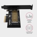 AXAGON PCEM2-N Adapter wewnetrzny PCIe x4, 1x M.2 NVMe M-key slot, SP & LP