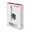 AXAGON PCEE-GRF Karta sieciowa PCIe 1x Gigabit Ethernet port RJ-45 Realtek SP & LP