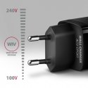 AXAGON ACU-DPQ65 Ładowarka sieciowa, GaN 65W, 3x port (USB-A + dual USB-C), PD3.0/QC4+/PPS/Apple, czarna