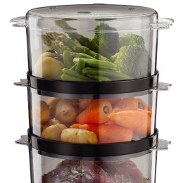 Szybkowar parowy Russell Hobbs 26530-56 3 kosz. wolnostojący 400W Czarny, Półprzezroczysty