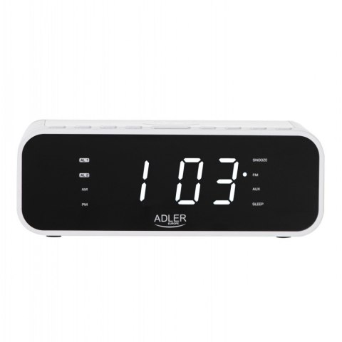 Adler Radiobudzik AD 1192B biały