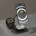 Zens Aluminium Series 3 w 1 Magnetyczna bezprzewodowa ładowarka biurowa Pro 3+ Zegarek z zasilaczem