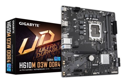 Płyta główna Gigabyte H610M D3W DDR4, Intel H610, LGA1700, 2xDDR4, mATX