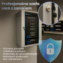 Extralink Szafa rack 18U 600x450 Szara montowana na ścianie