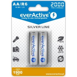 EverActive Akumulatory R6/AA 2000 mAH, blister 2 SZT. technologia Ready To Use