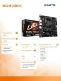 Gigabyte Płyta główna B550M DS3H AC AM4 4DDR4 HDMI/DVI M.2 mATX