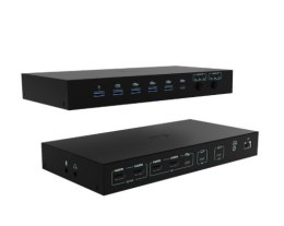 I-tec Stacja dokująca USB-C KVM Dock PRO Three Hosts Dual Video 2x Power Delivery max 92W