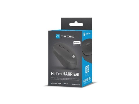 Natec Mysz bezprzewodowa Harrier 2 Bluetooth 5.1 czarna