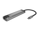 Natec Stacja dokująca Multi Port Fowler Go USB-C - Hub 2x USB 3.0, HDMI 4K, USB-C PD, RJ45