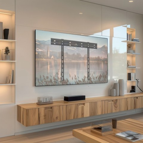 Maclean Ultra płaski uchwyt ścienny MC-123 MAX VESA 600x400 80kg