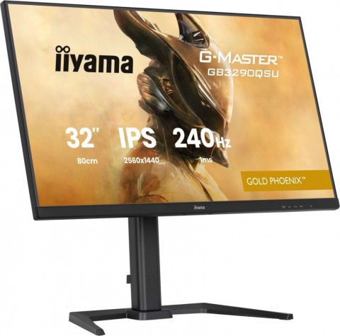 IIYAMA Monitor 32 cale GB3290QSU-B1 1ms,IPS,240Hz,2xHDMI,DP,400cd,1000:1, USB HUBx4, 2x2W, HAS,