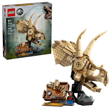 LEGO JURASSIC WORLD Skamieniałości dinozaurów: CzaszkaDinosaur Fossils: Triceratops Skull triceratopsa 76969