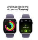 Apple Watch Series 11 GPS+Cellular koperta 46 mm z aluminium w kolorze srebrnym, pasek sportowy w kolorze mlecznego fioletu - rozmiar 