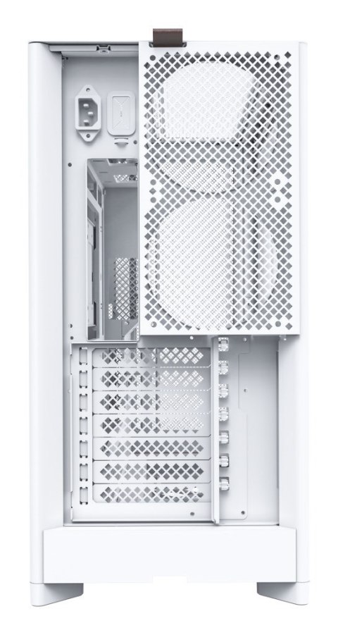 Obudowa PC Montech HS01, Midi-Tower, ATX, aRGB, Szkło Hartowane - biała