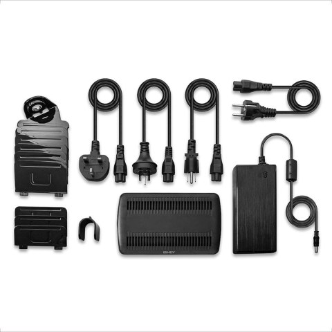 Lindy 73436 Organizery do stacji ładującej Wolnostojący Aluminium, Plastik Czarny, Szary