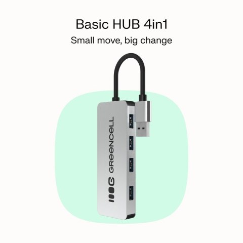 Green Cell HUB Basic USB-A do 4x USB-A 3.0