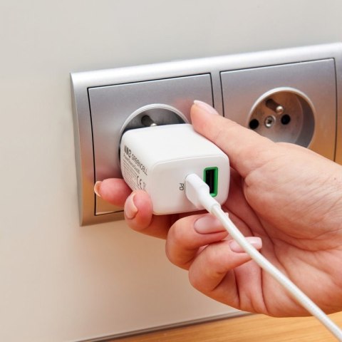 Green Cell Ładowarka sieciowa USB 30W 1x USB-C BIAŁA