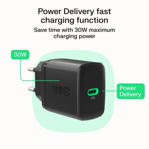 Green Cell Ładowarka sieciowa USB 30W 1x USB-C CZARNA
