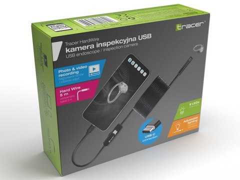 TRACER KAMERA ENDOSKOPOW HARDWIRE 5M 7MM LED USB-C