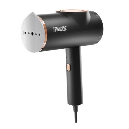 Parowiec do ubrań księżniczki podwójny ręczny 1300 W 0,1 L czarny