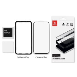 CRONG 3D Armour Glass - Szkło hartowane iPhone 17 Pro Max + ramka instalacyjna