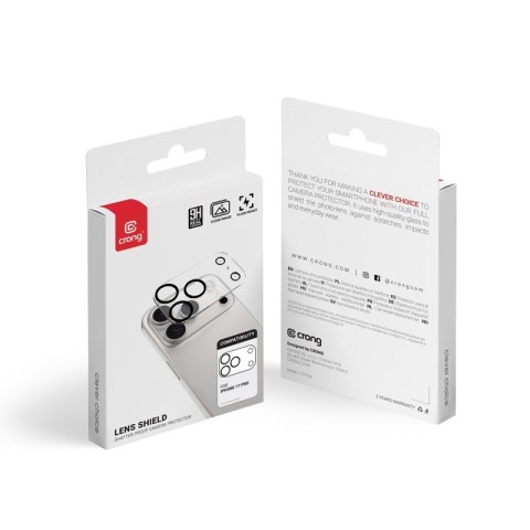 CRONG Lens Shield - Szkło na aparat i obiektyw iPhone 17 Pro