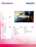 Philips Telewizor 75 cali LED 75PUS7000/12
