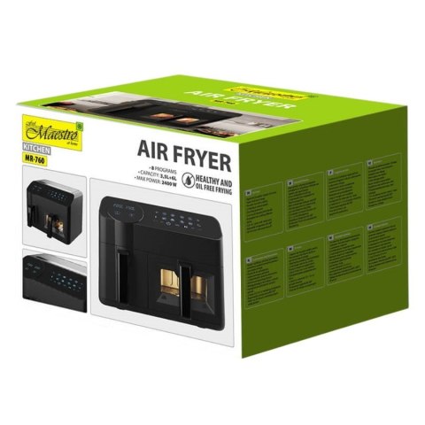 Feel-Maestro Frytownica beztłuszczowa podwójna 3,5l + 6l 2400W MR-760